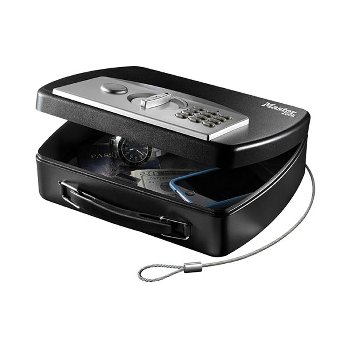 Small Digital Combination Lock Box with cable - Steel