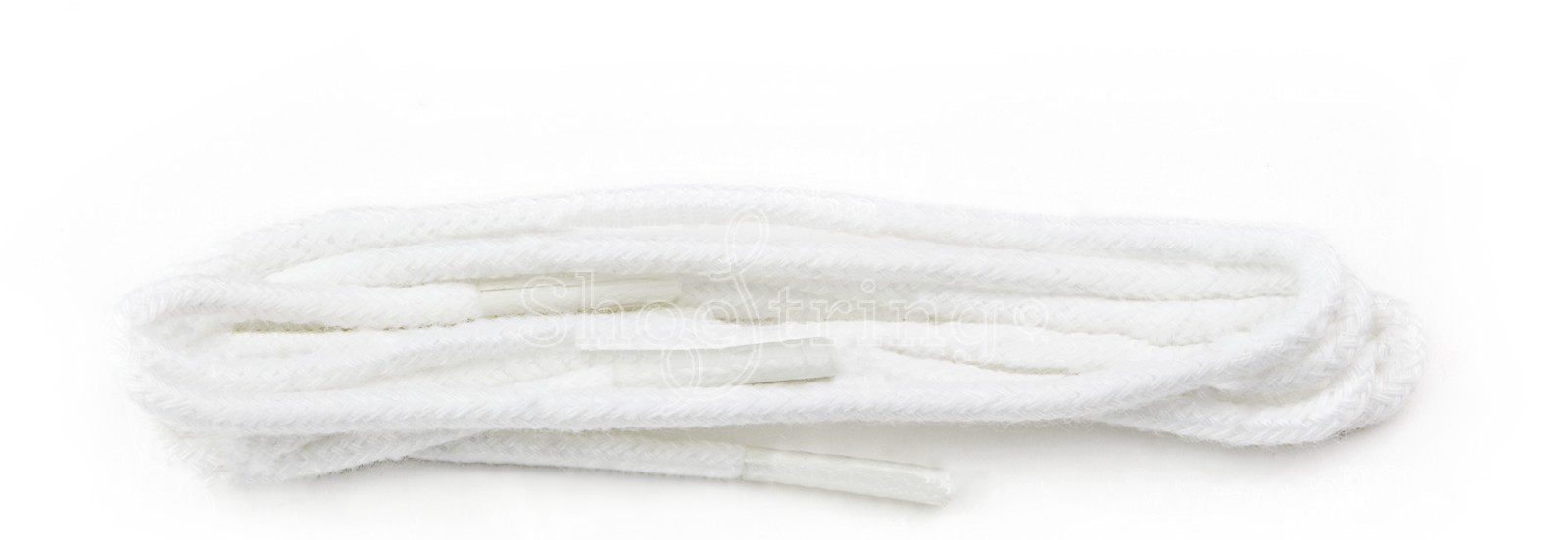 Shoestring Shoe Lace white Waxed 2mm Round 75cm