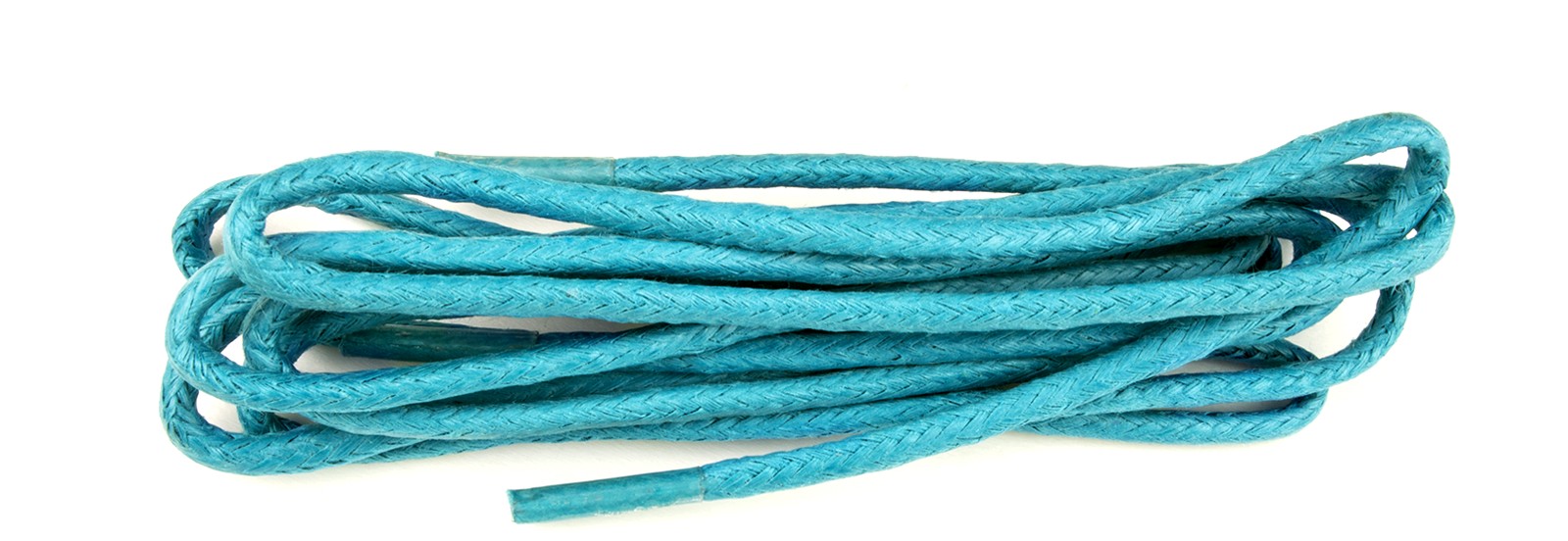 Shoestring Shoe Lace Torquoise Waxed 2mm Round 75cm