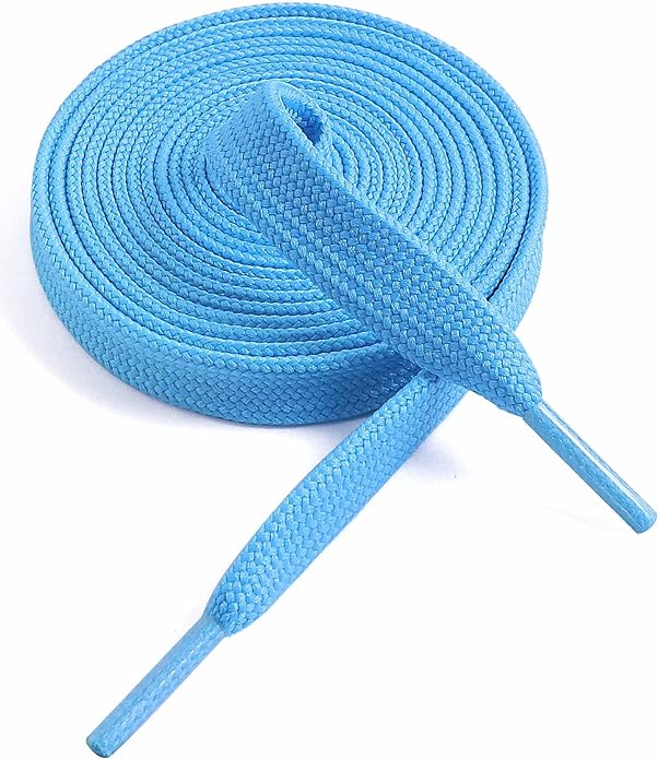 Shoestring Shoe Lace Flat Turquoise 120cm