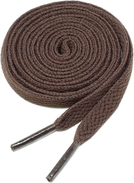 Shoestring Shoe Lace flat Brown 120cm