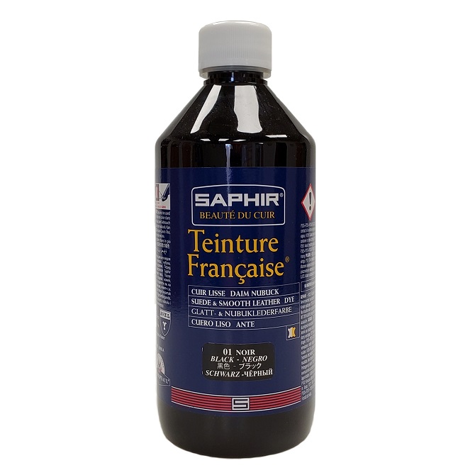 Saphir Leather Dye Black 500ml