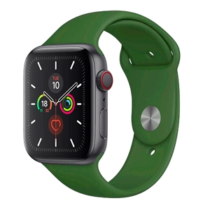 SILICONE BAND FOR APPLE WATCH, BAND WIDTH: 42/44/45MM, LENGTH M-L, ARMY GREEN