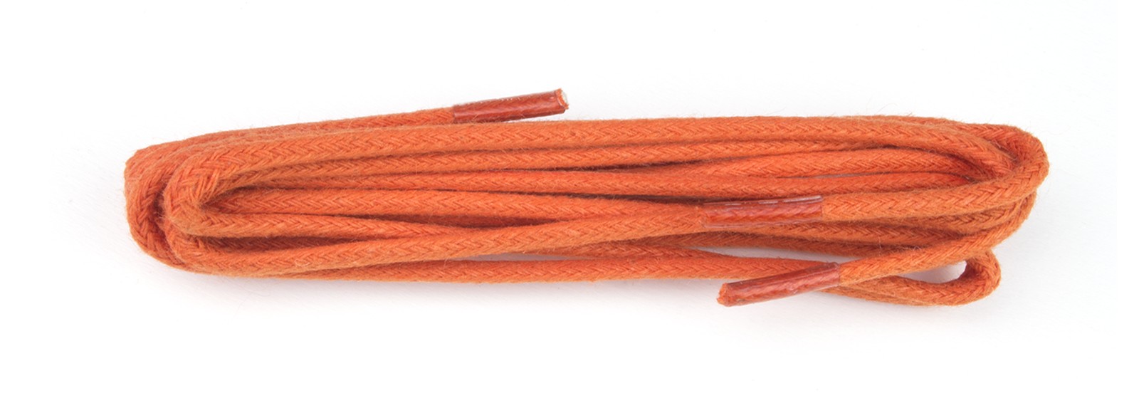 shoestring Shoe Lace Orange Waxed 2mm Round 75cm